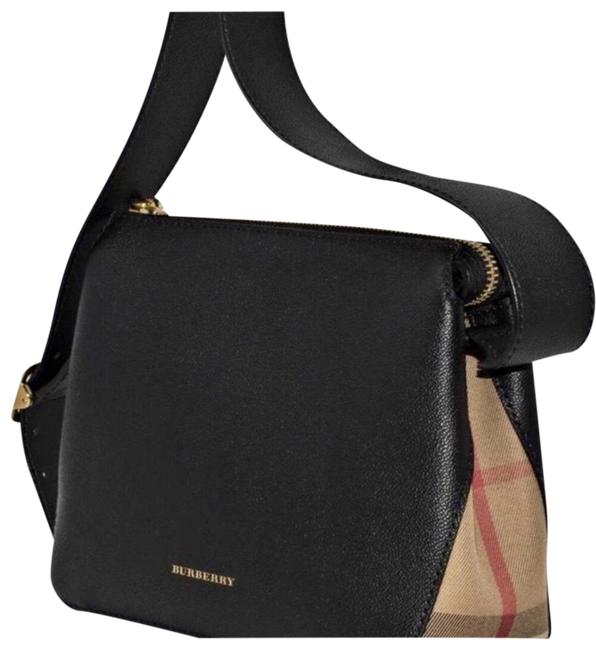 Burberry New Black Leather Cross Body Bag