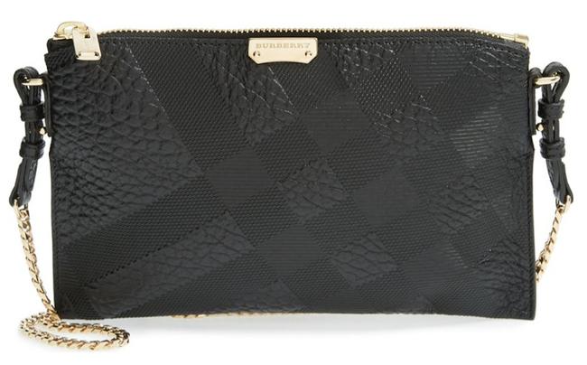 Burberry New Peyton Black Leather Cross Body Bag