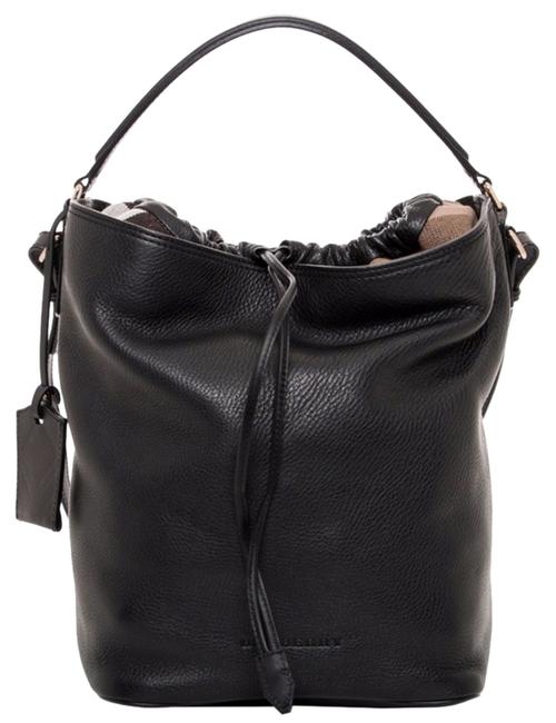 Burberry Crossbody New Tags Slouchy Nova Trim Purse Black Leather Hobo Bag