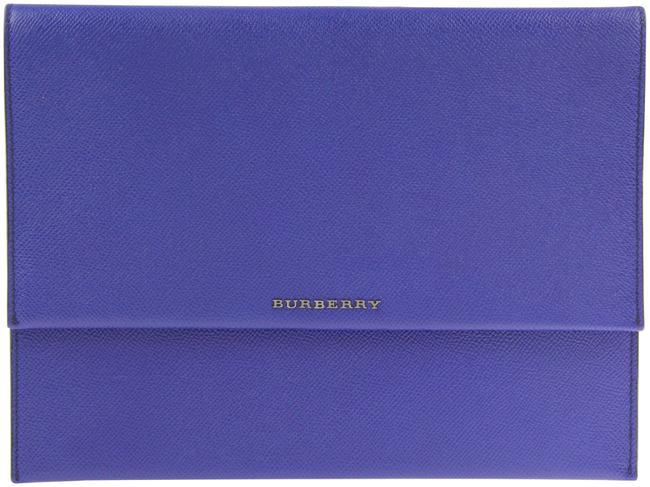 Burberry Northchurch Brilliant Blue Leather Clutch