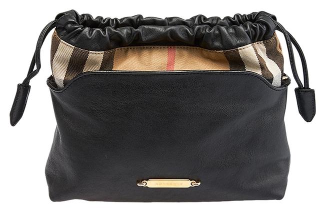 Burberry Nova Canvas 60212 Black Leather Cross Body Bag