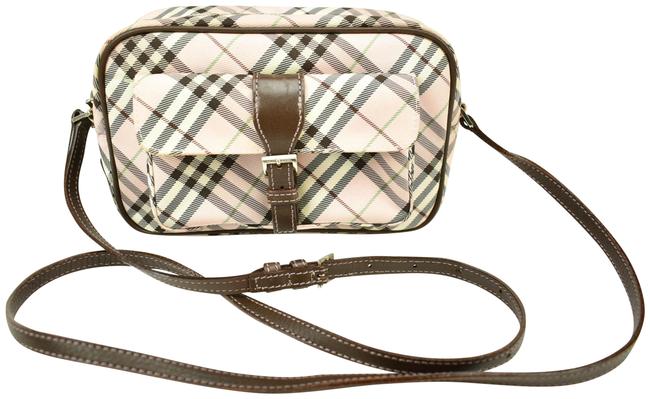 Burberry Nova CheckLeather G Light Pink Jacquard Cross Body Bag