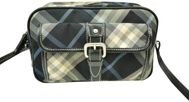 Burberry Nova CheckLeather I Black Jacquard Cross Body Bag