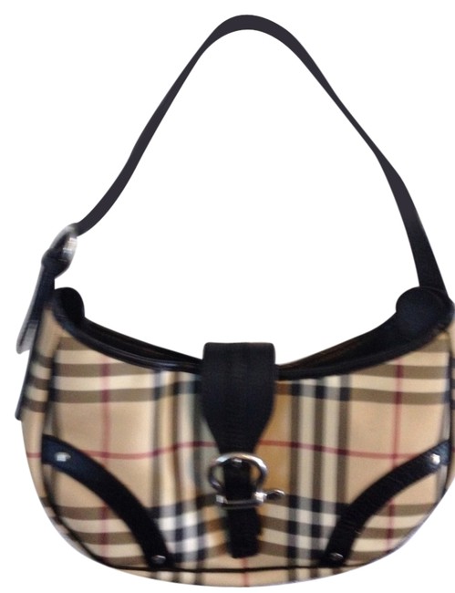 Burberry Nova Check Canvas and Leather Clutch