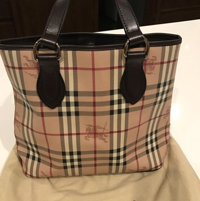 Burberry Nova Check Coated Canvas Hobo Bag