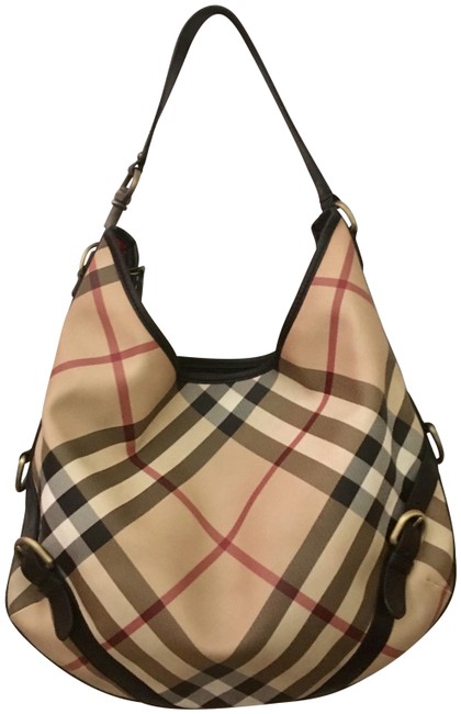 Burberry Nova Check Larkin Hobo Bag