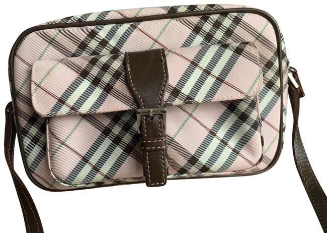 Burberry Nova Check Pink Canvas Cross Body Bag