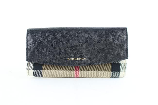 Burberry Nova Check Porter House Wallet 19burz0911 Black Canvas Clutch