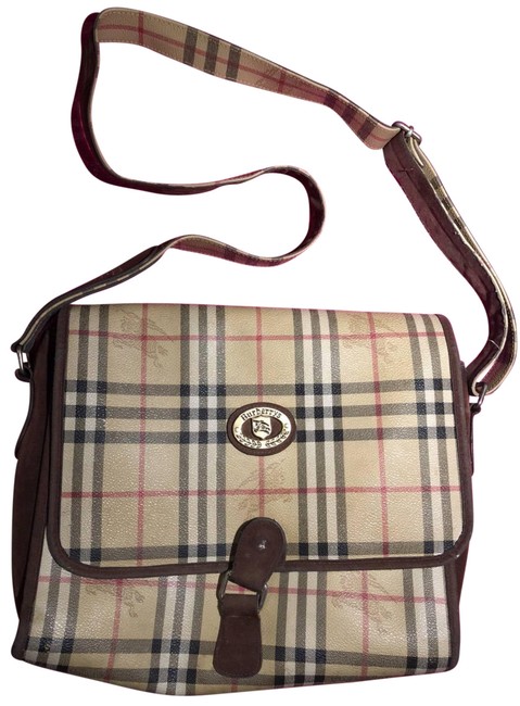 Burberry Nova Haymarket Check For Men Coated Canvas Cross Body Bag
