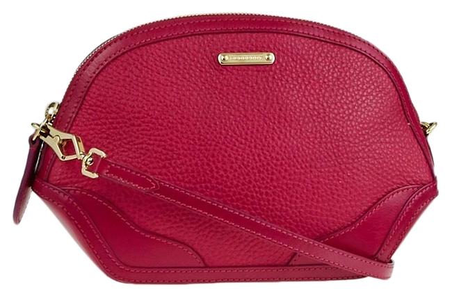 Burberry Nwot Grain Small Orchard Bright Rhubarb Pink Leather Cross Body Bag