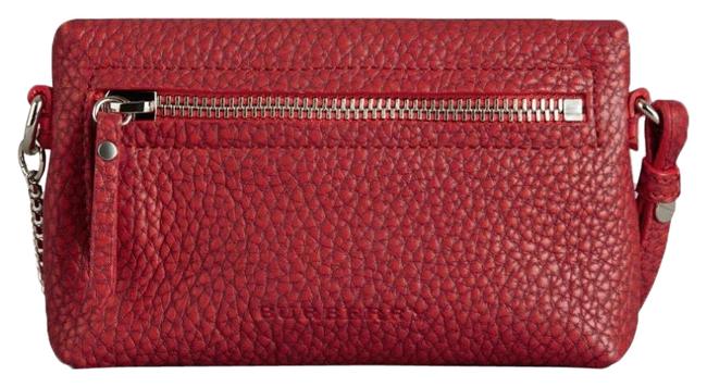 Burberry Nwot Grainy Mini Red Leather Cross Body Bag