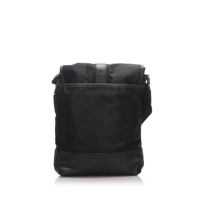 Burberry Nylon Black Leather Cross Body Bag
