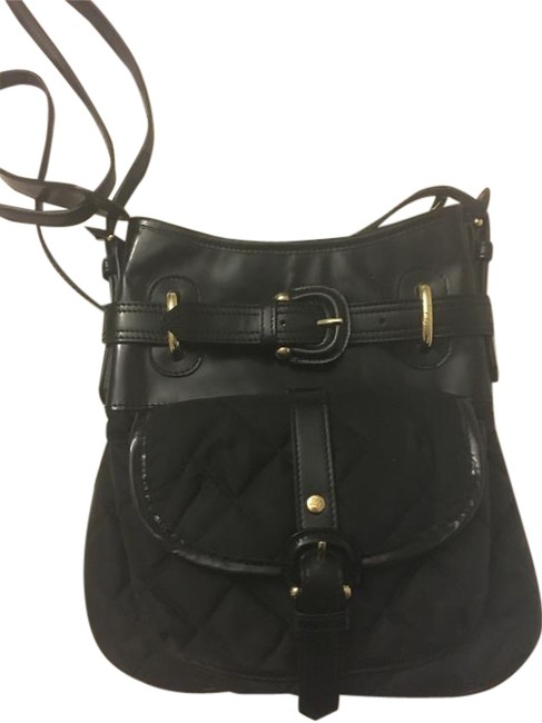 Burberry Nylon Quilted Black Cross Body Bag