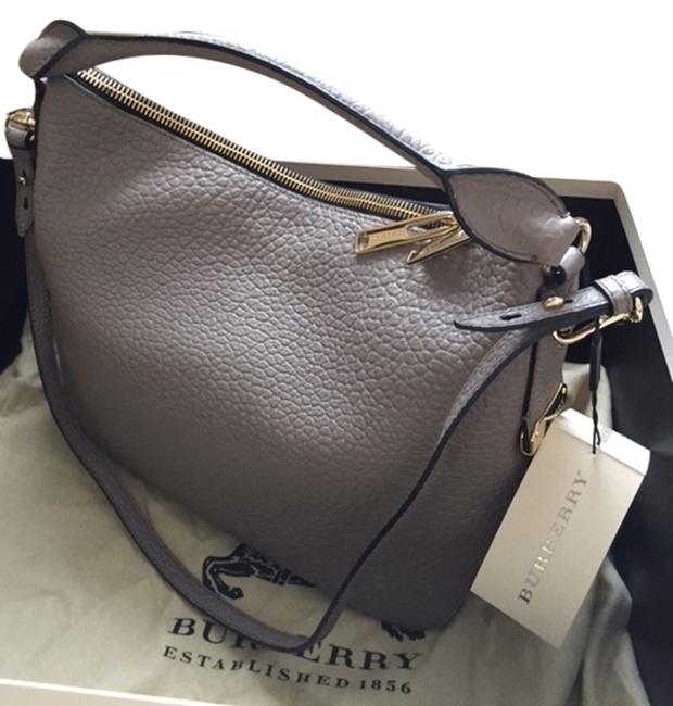 Burberry Pale Taupe Brown Hobo Bag