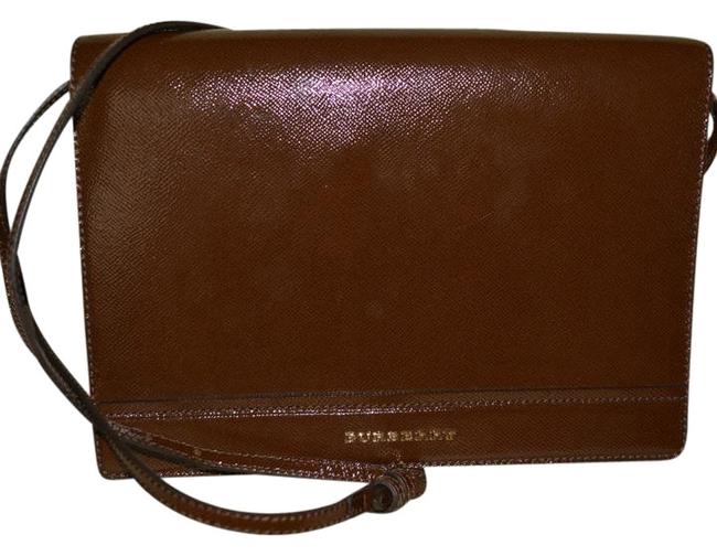 Burberry Messenger Purse It Brown Leather Cross Body Bag