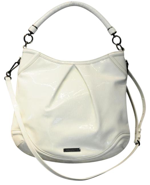Burberry Crossbody Patent Shoulder White Leather Hobo Bag