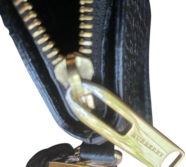 Burberry Pebbled Black Grain Leather Cross Body Bag