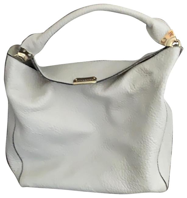 Burberry Pebbled Stone Leather Hobo Bag