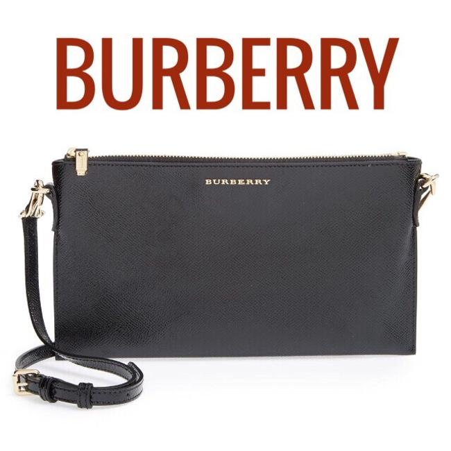 Burberry Peyton Black Leather Cross Body Bag