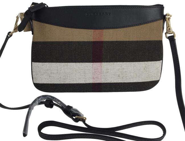 Burberry Peyton Canvas Black Cross Body Bag
