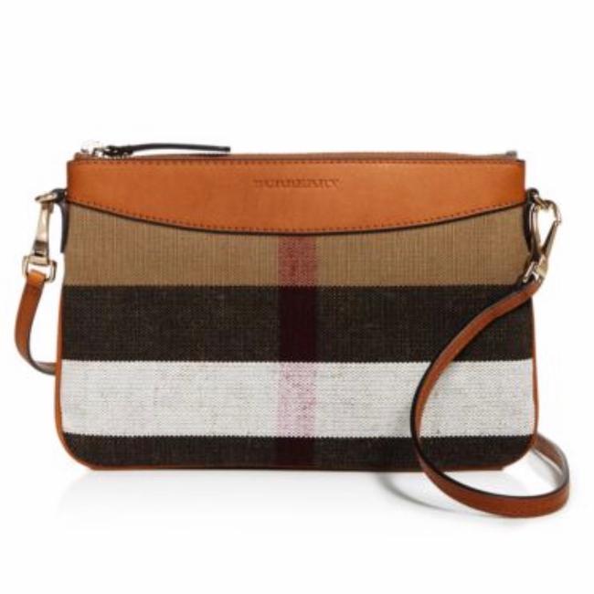 Burberry Peyton Check Brown Cross Body Bag