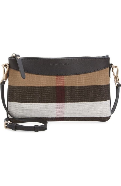 Burberry Peyton House Check Black Cross Body Bag