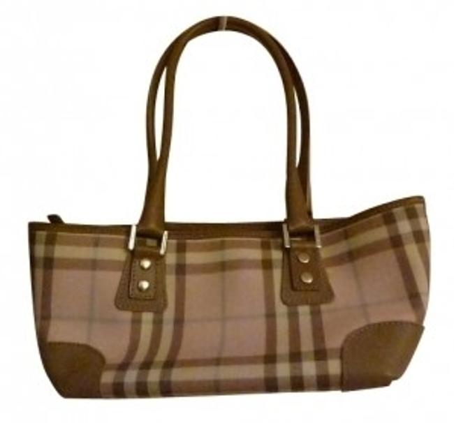 Burberry Pink Leather Hobo Bag