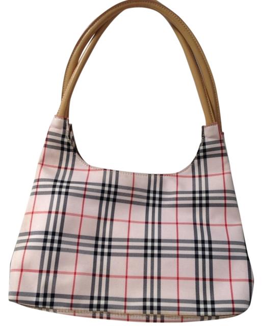 Burberry Pink Plaid Hobo Bag