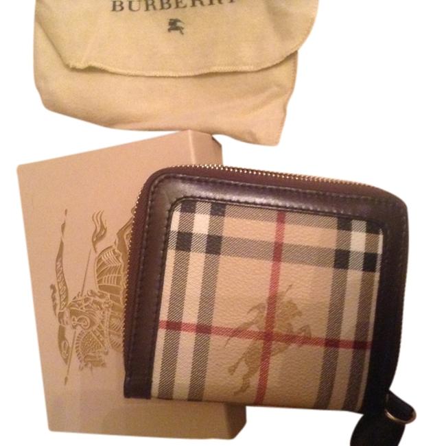 Burberry Plaid Leather Clutch