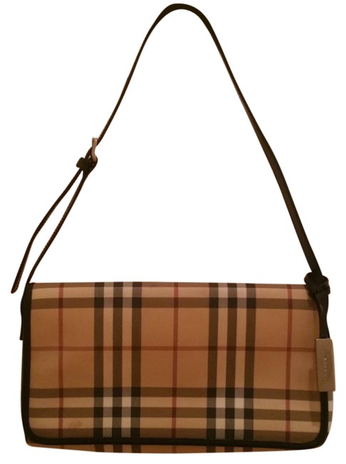 Burberry Pochette Nova Check Canvas Clutch