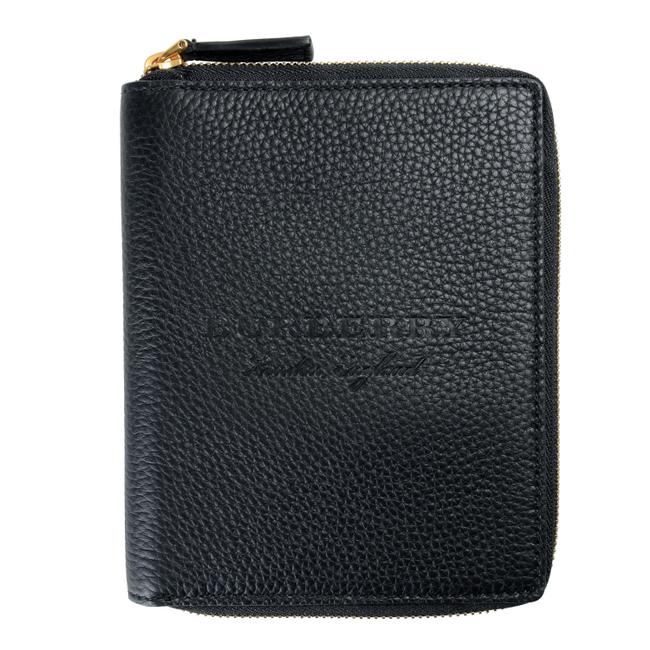 Burberry Portfolio Unisex Walcott Mini Black Leather Clutch