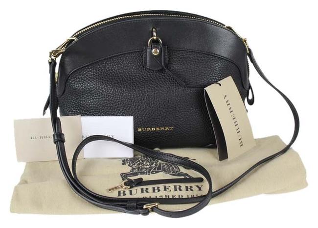 Burberry Shoulder Primrose Pebbled Black Leather Cross Body Bag