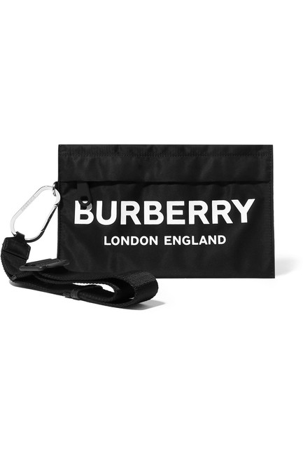 Burberry Printed Nylon Pouch Clutch