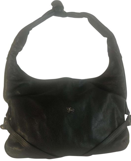Burberry Prorsum Black Leather Hobo Bag