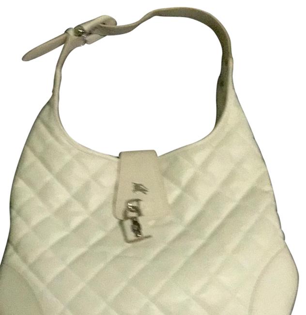 Burberry Shoulder Quilted White Hobo Bag