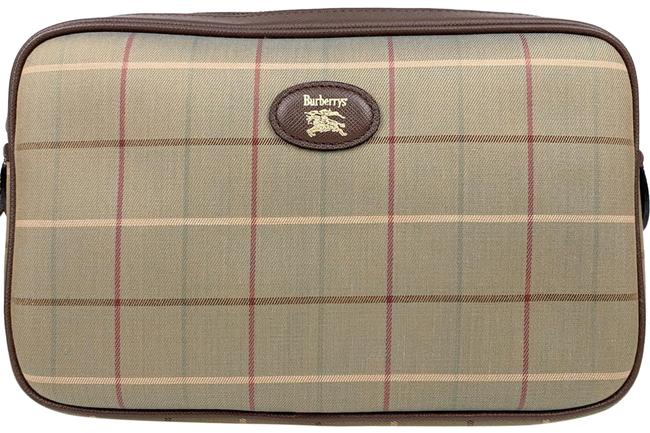 Burberry Rare Vintage GreenBrown Clutch