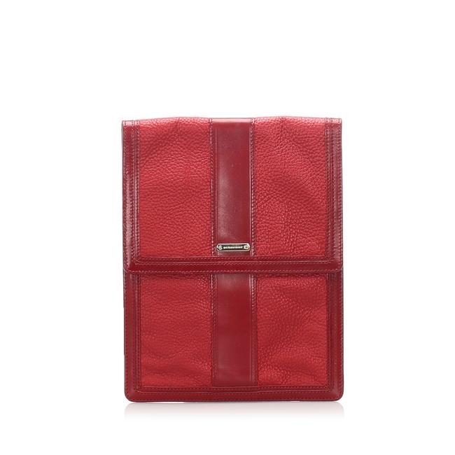 Burberry Red Leather Clutch
