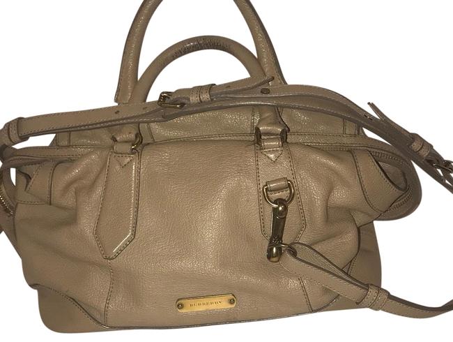 Burberry Satchel Tan Leather Cross Body Bag