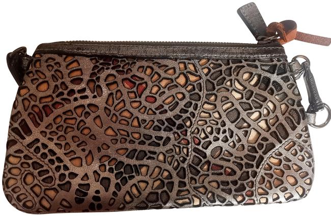 Burberry Shoulder Bag Charcoal Leather Clutch