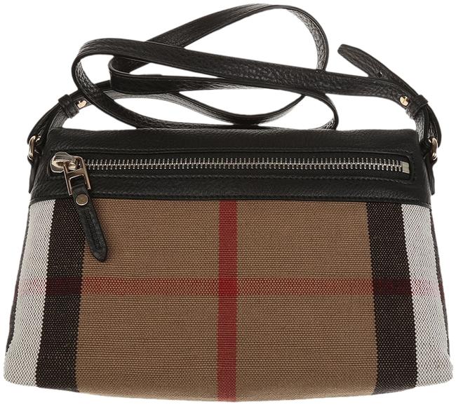 Burberry Shoulder Black Canvas and Leather Cross Body Bag