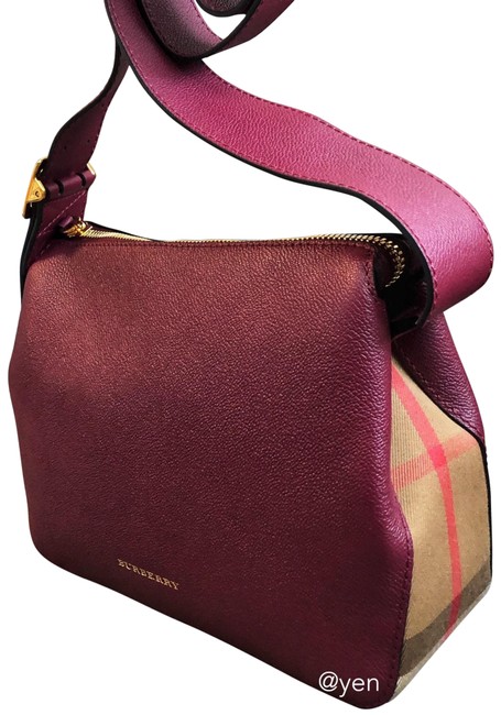 Burberry Shoulder Helmsley Crossbody Dark Plum Leather Cross Body Bag