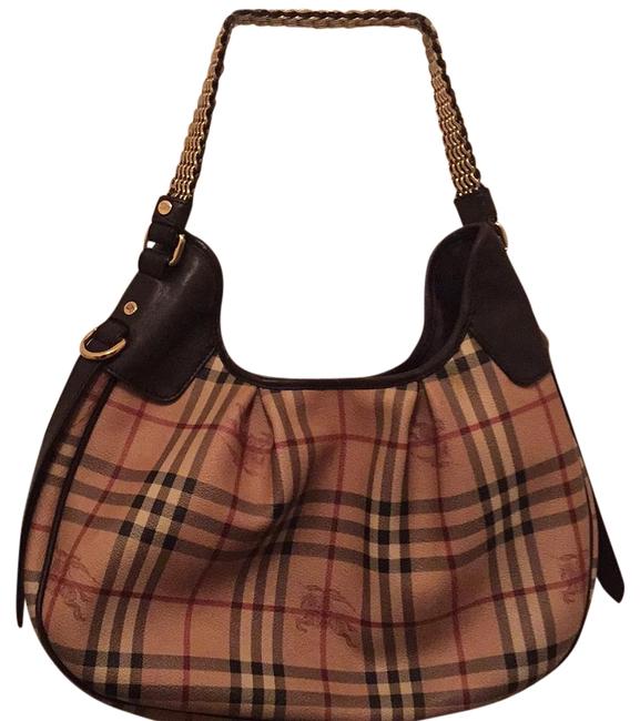 Burberry Shoulder Leather Hobo Bag