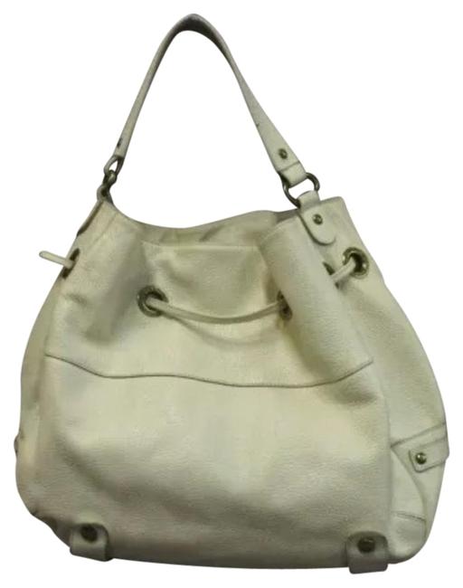 Burberry Shoulder White Leather Hobo Bag