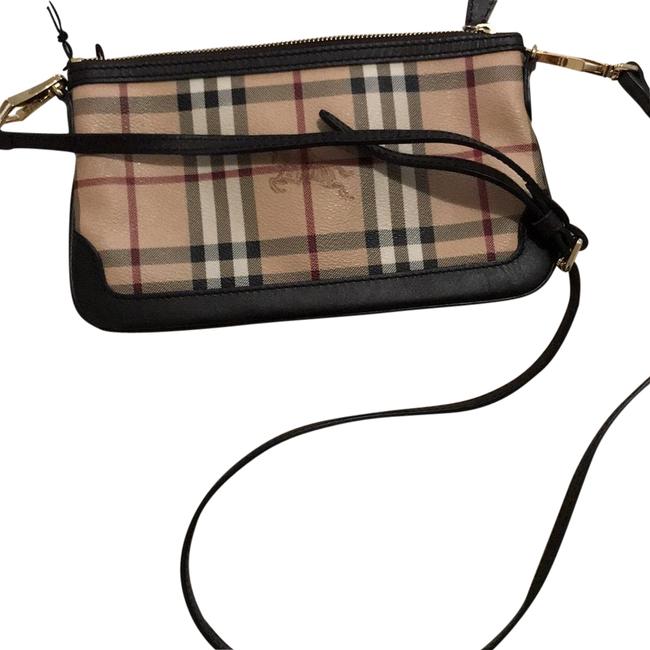 Burberry Signs Brown Leather Cross Body Bag