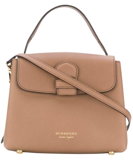Burberry Small Camberley Leather House Check Brown Cross Body Bag
