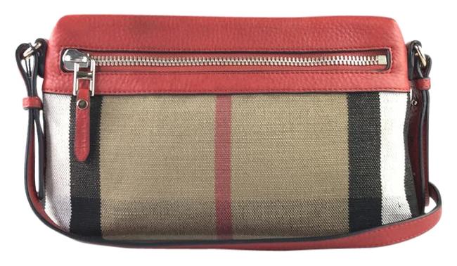 Burberry Small Checkfarley Check Canvas Cross Body Bag