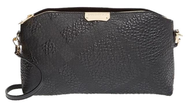 Burberry small Chichester Check Embossed Leather Cross Body Bag