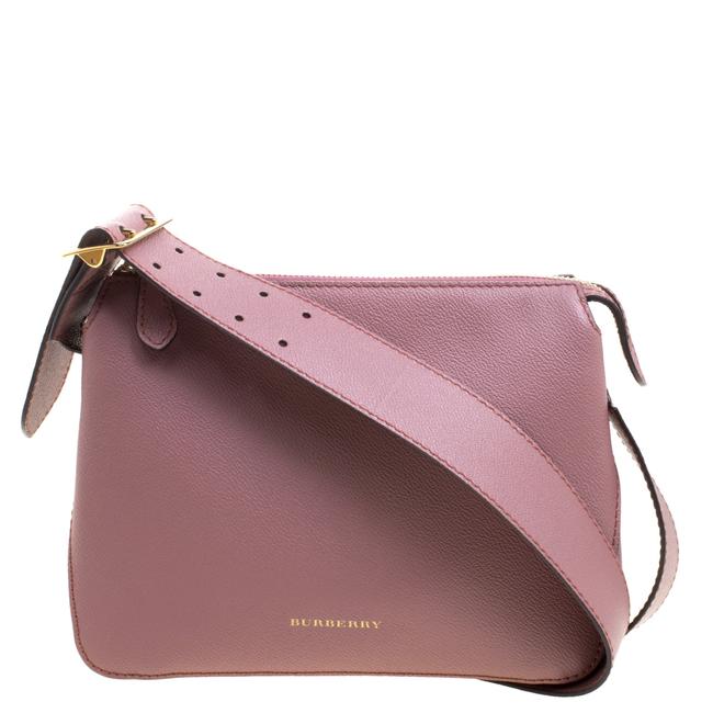 Burberry Small Helmsley Leather Pink Cross Body Bag