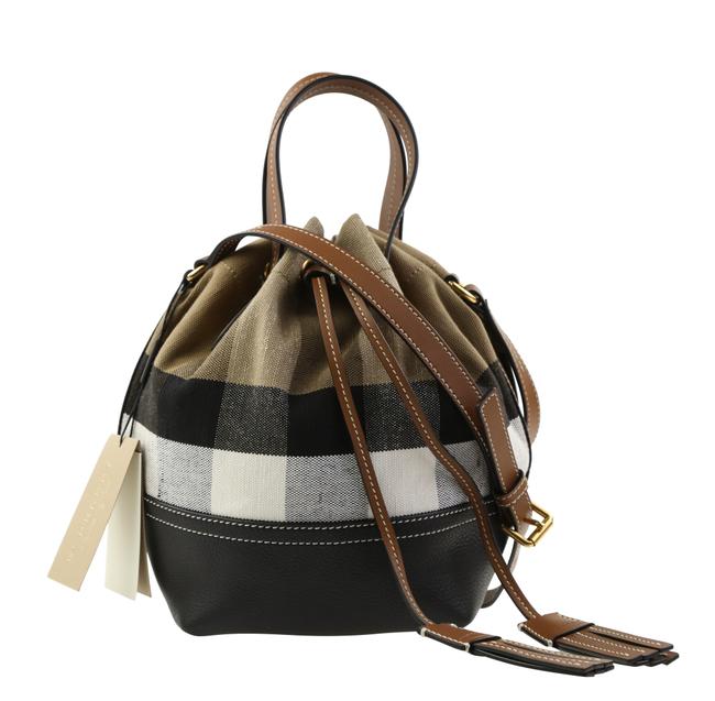 Burberry Small Heston Brown Canvas Cross Body Bag