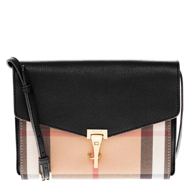 Burberry Small Leather and House Check 3980825 Cross Body Bag